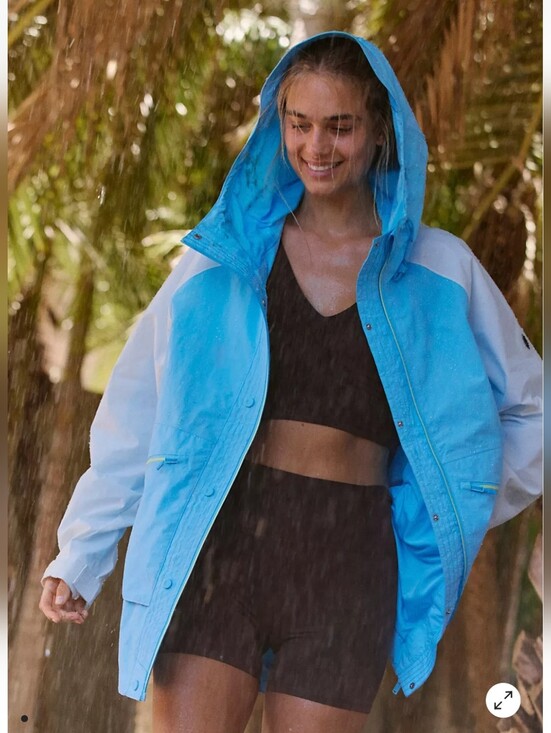 FP Movement by Free People Jackets & Blazers - FP MOVEMENT - Singin' In The Rain, Colorblocked Packable Jacket